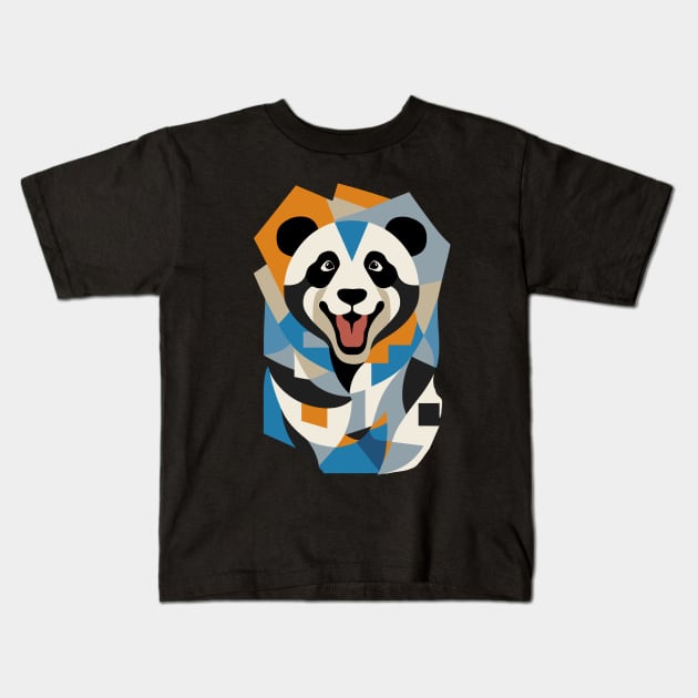 Portrait of Panda Kids T-Shirt by Ikibrai